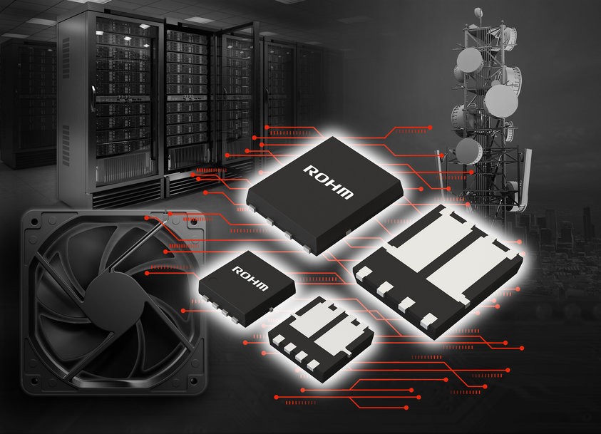 ROHM erweitert 100-V-Dual-MOSFET-Serie mit niedrigem Einschaltwiderstand um fünf Modelle